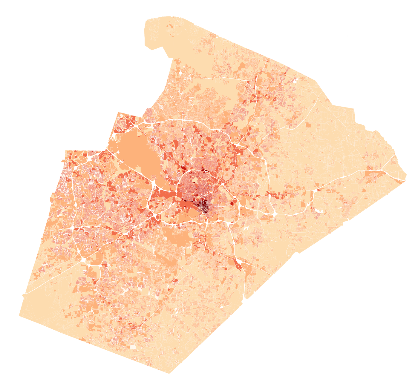 Wake County value per acre